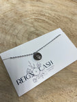 RAC-08 Silver Small Circle Charm Necklace