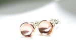 TMD-69 Rose Gold-Filled Concave Studs