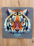 RPC-09 Stained 14x14 Print Sign Geometric Animal