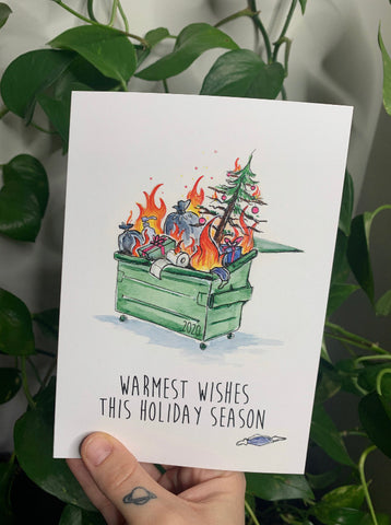 TAY-001 Dumpster Fire Christmas Card