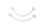 TMD-67 Sterling Silver Chain Earring Accessory 27mm