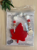 P2P-4 Maple Leaf & Inuksuk Teether With Clip