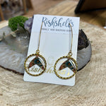 RSH-252 Vintage Fabric Dangle Earrings (Choose From The Drop Down List)