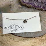 RAC-08 Silver Small Circle Charm Necklace