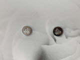 RAC-06 6mm Earrings -Gold, Rose Gold & Silver Stamped