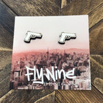 FLY-222 GUN Shape Stud Earrings