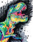 TAY-007 Colourful T-Rex Print 11x14