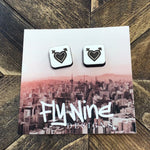 FLY-216 HEART SYMBOL Stud Earrings