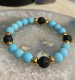 RSH-09 5-Turquoise Stretch Bracelets (2/$40)