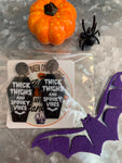 SQC-E-SV Thick Thighs Spooky Vibes Earrings