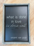 FAS-018 What Is Done In Love 12x18