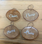 DWC-08 Wooden “Cheers” Ornaments