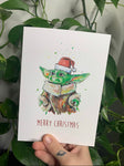 TAY-002 The Child Baby Yoda Christmas Card