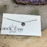 RAC-08 Silver Small Circle Charm Necklace