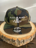 BBA-03 OG Bleed Black Snapback Hat -Camo
