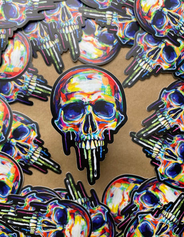 TAY-399 Drippy Skull Sticker