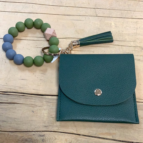 FLY-174 Wristlet/Clasp Wallet Combo- Olive