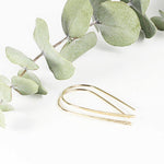 TMD-11 Gold Filled Hammered Ribbon Earrings